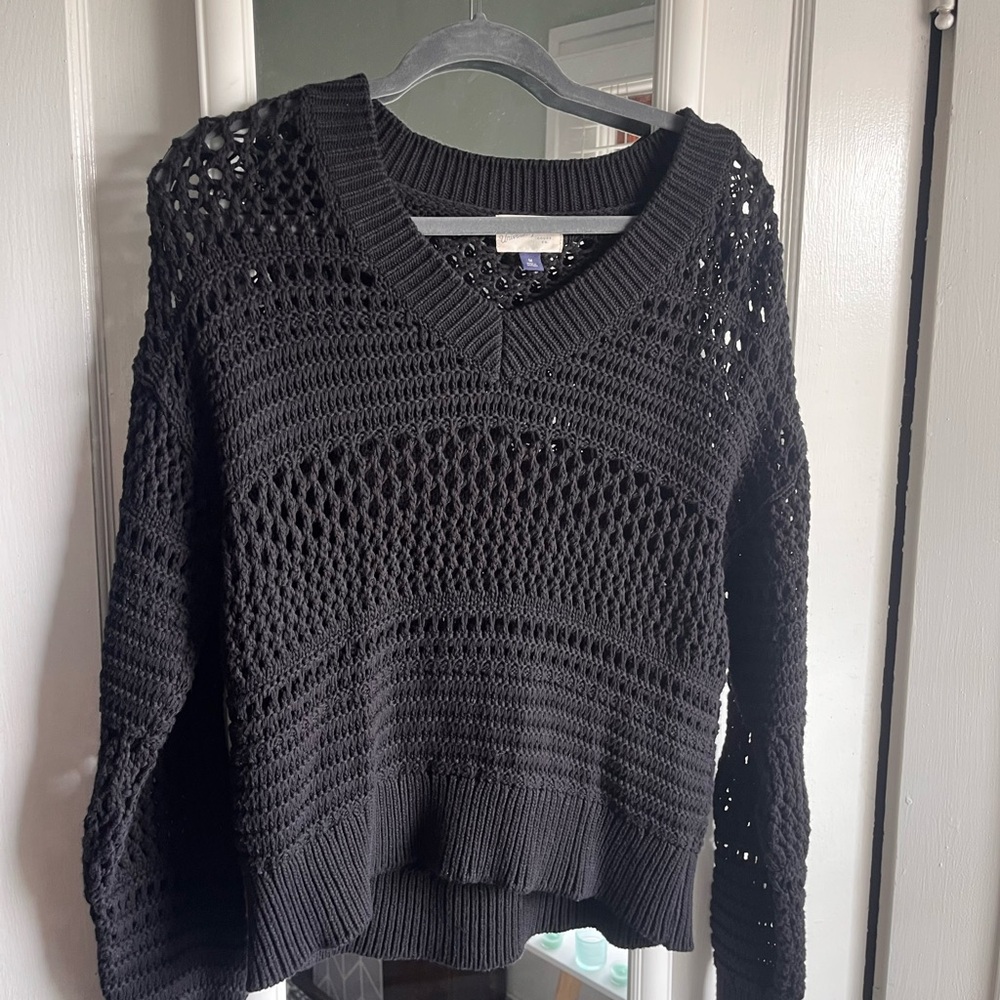 Target Black Crochet Knit Women's Top
